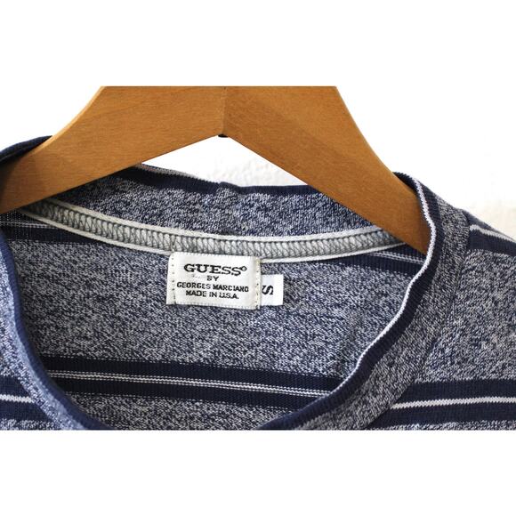 Vintage Guess Jeans USA Striped T Shirt Small - Picture 3 of 5